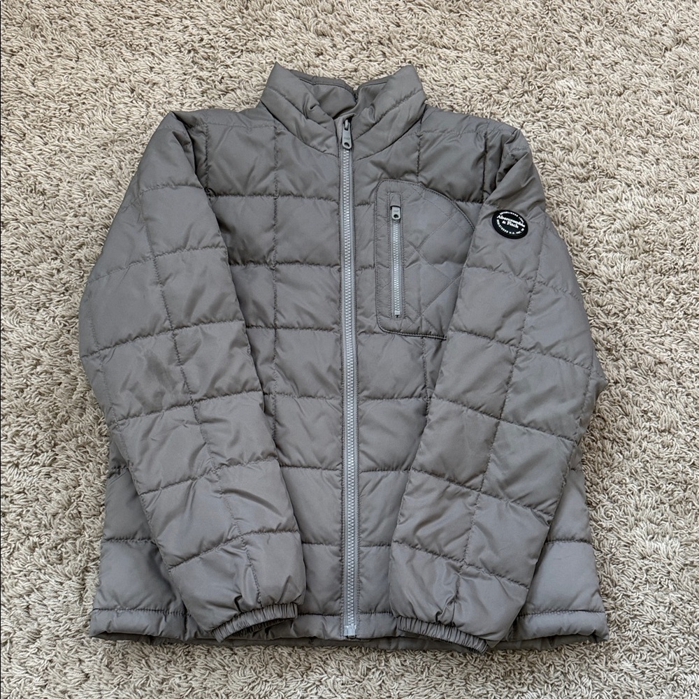 abercrombie kids Gray Quilted Jacket